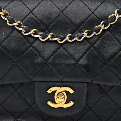 Chanel Lambskin Quilted Medium Double Flap Black 8 of 15