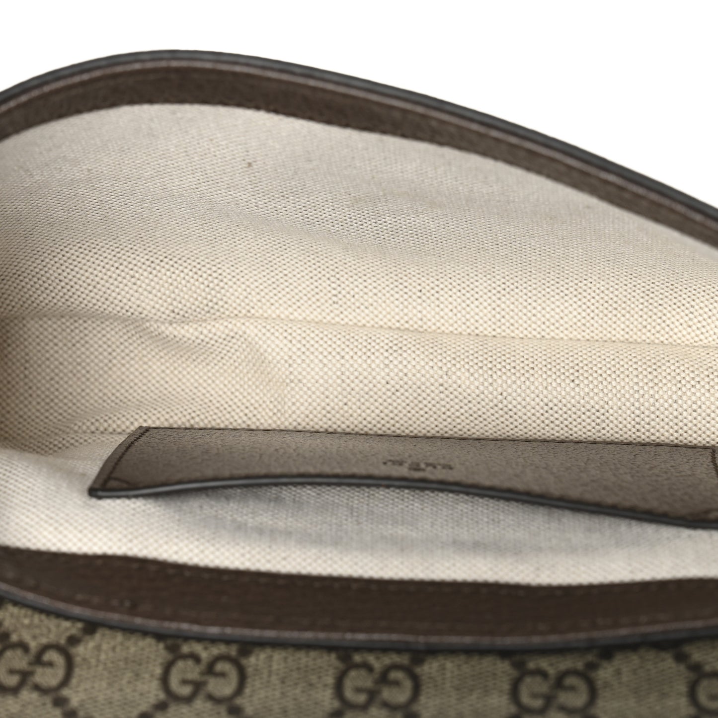GG Supreme Monogram Textured Dollar Calfskin Web Mini Ophidia Envelope Shoulder Bag Beige Ebony New Acero