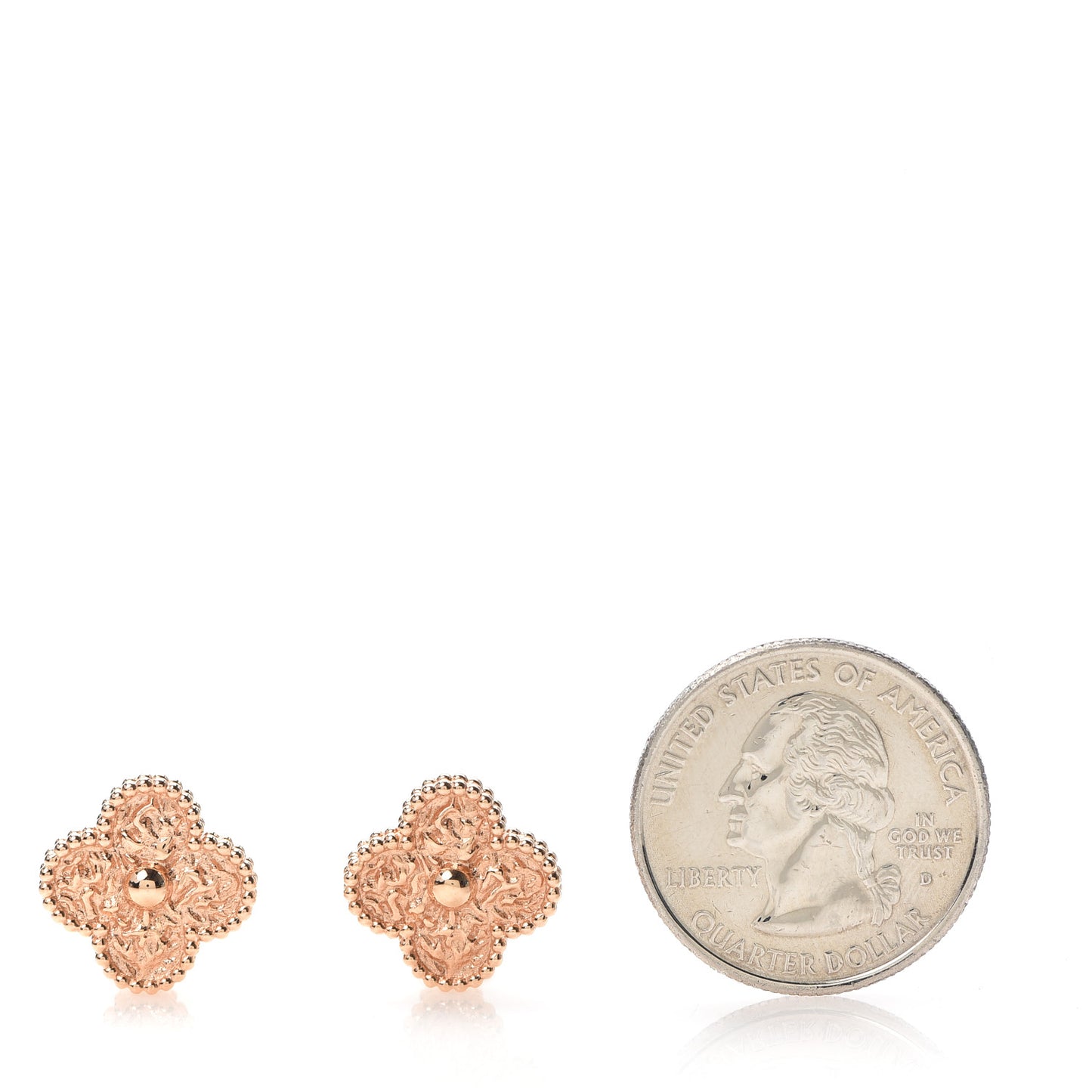 18K Rose Gold Vintage Alhambra Earrings