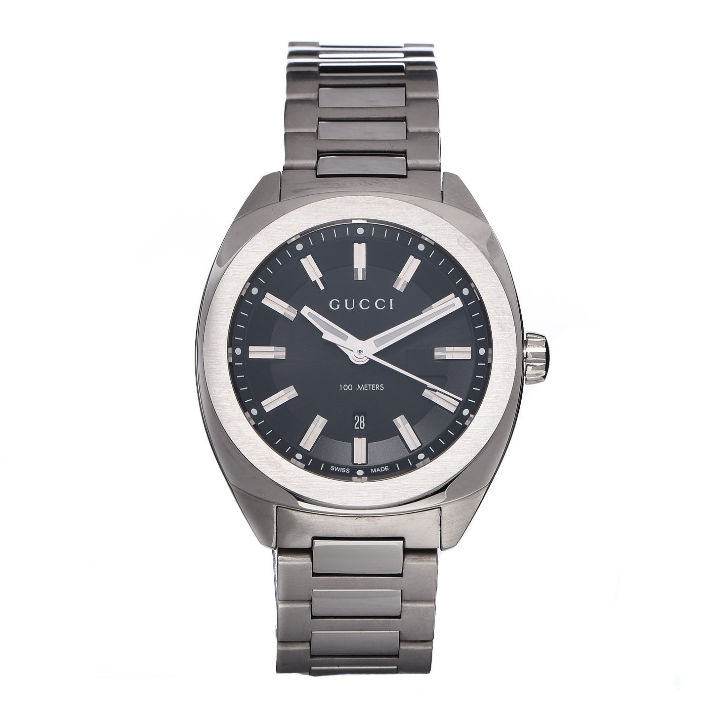 Stainless Steel 37mm GG2570 Quartz Watch Black