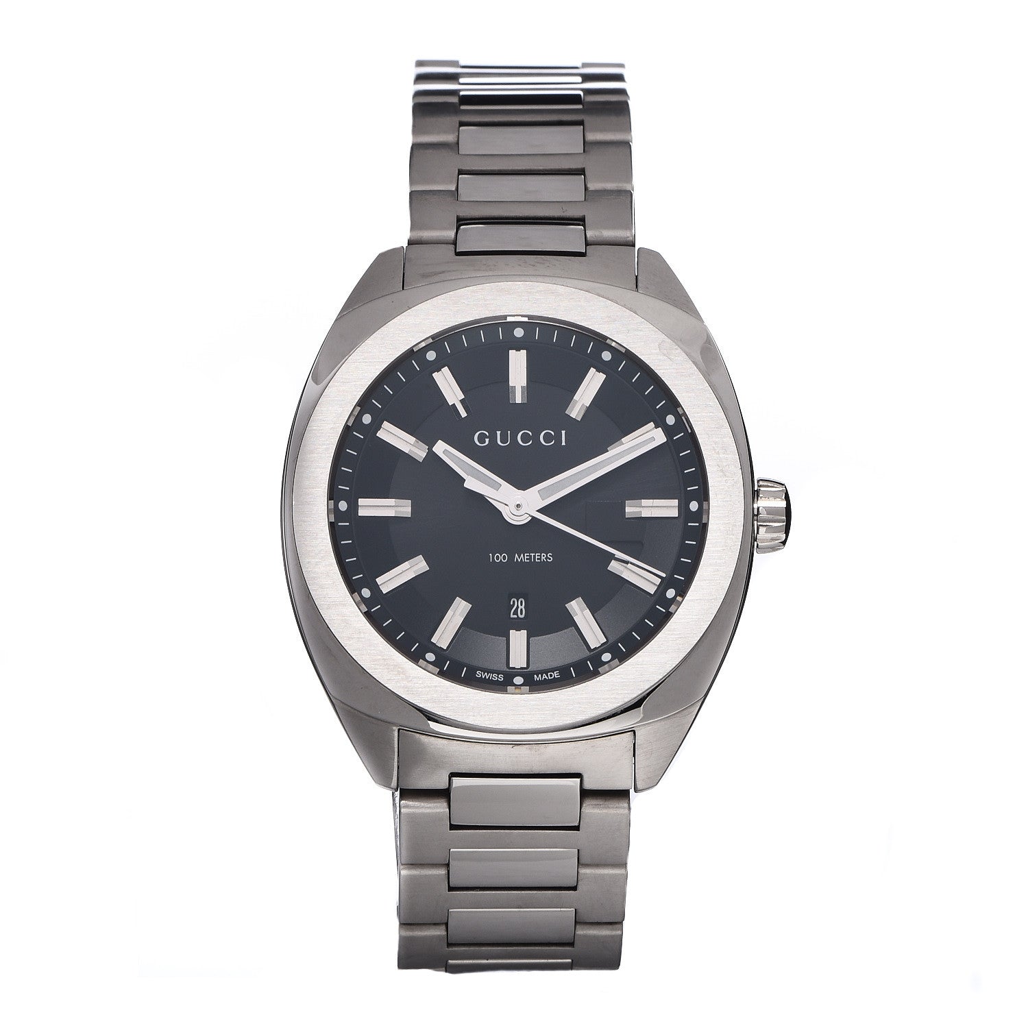 Gucci Stainless Steel 37mm GG2570 Quartz Watch Black 1 of 7