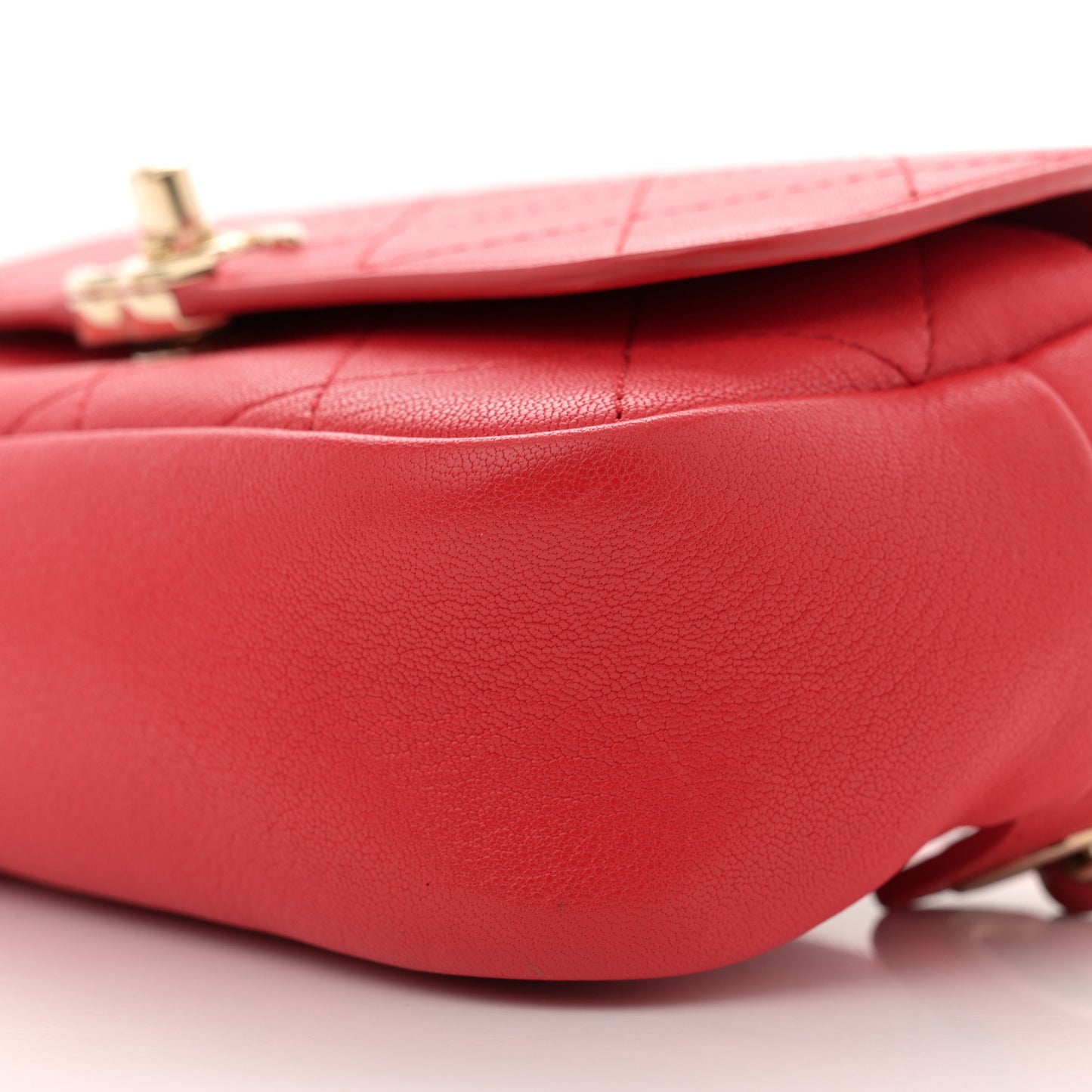 Goatksin Quilted Casual Trip Waist Belt Bag Red