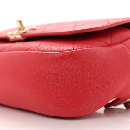 Chanel Goatksin Quilted Casual Trip Waist Belt Bag Red 10 of 10