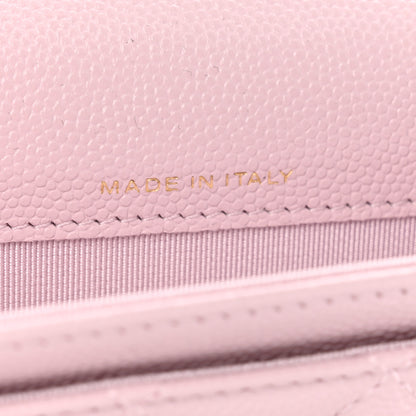 Chanel Caviar Quilted Flap Card Holder Wallet Light Pink 6 of 8