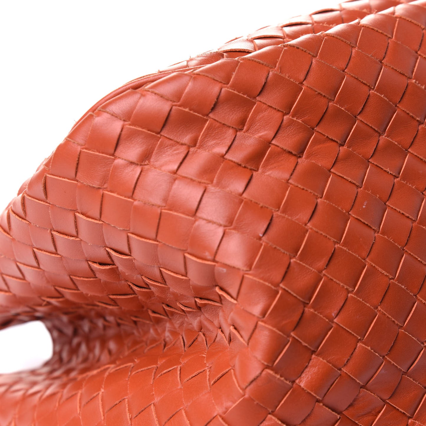 Nappa Intrecciato Woven Tote Terracota