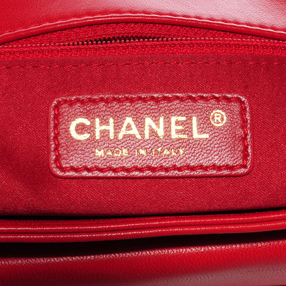 Chanel Lambskin Quilted Now and Forever Large Flap Red 6 of 10