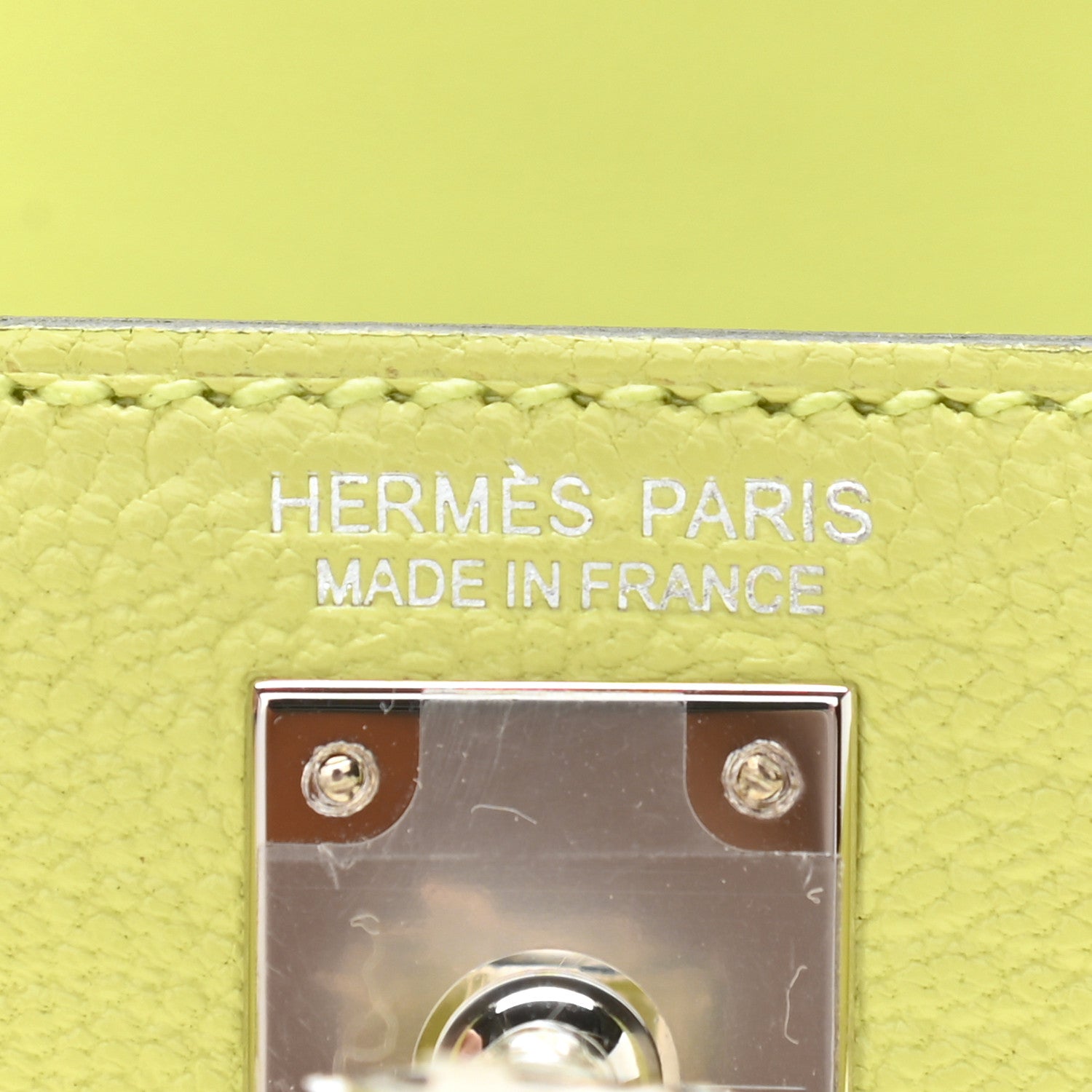 Hermes Chevre Mysore Mini Kelly Sellier 20 Jaune Bourgeon 6 of 9