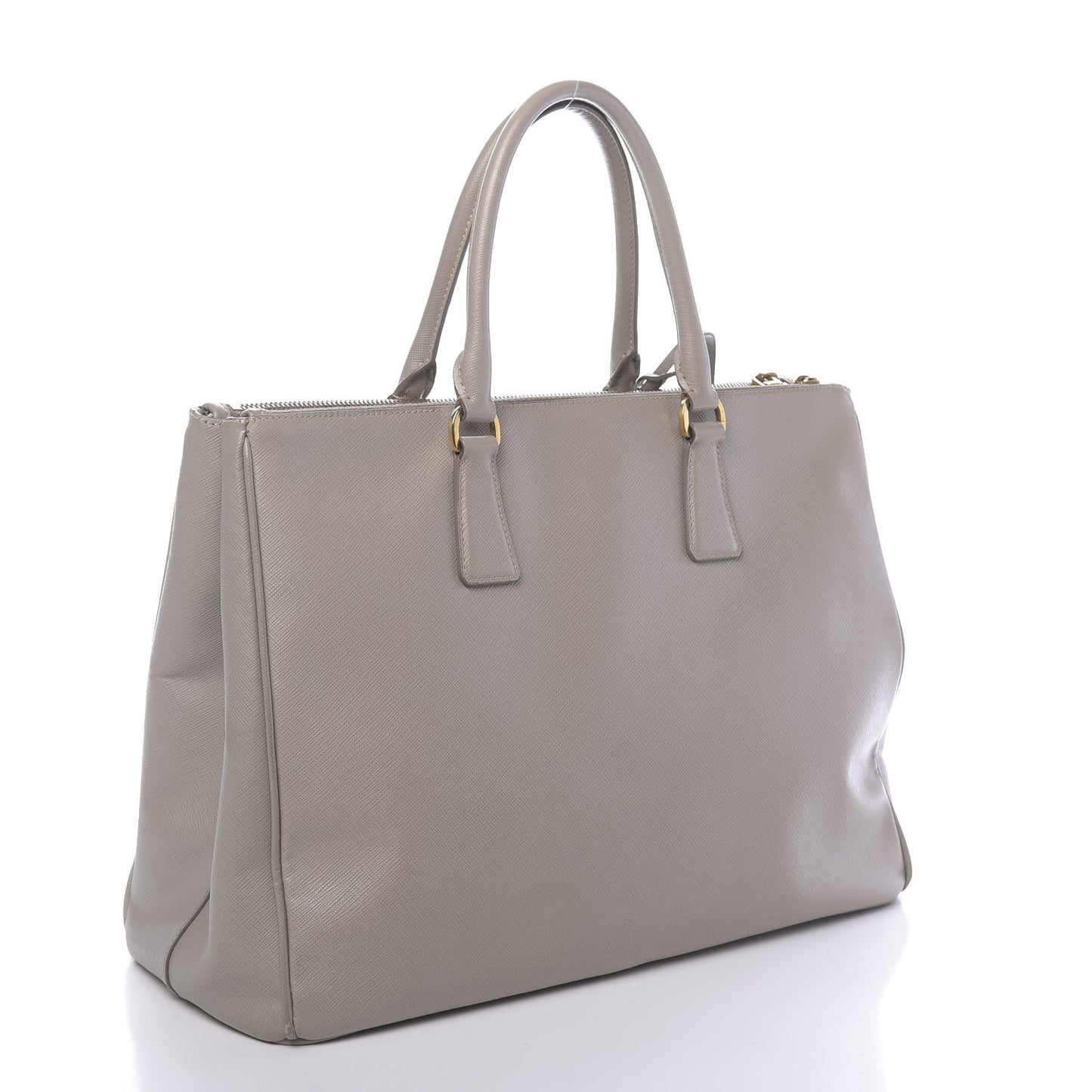 Saffiano Large Galleria Double Zip Tote Pomice