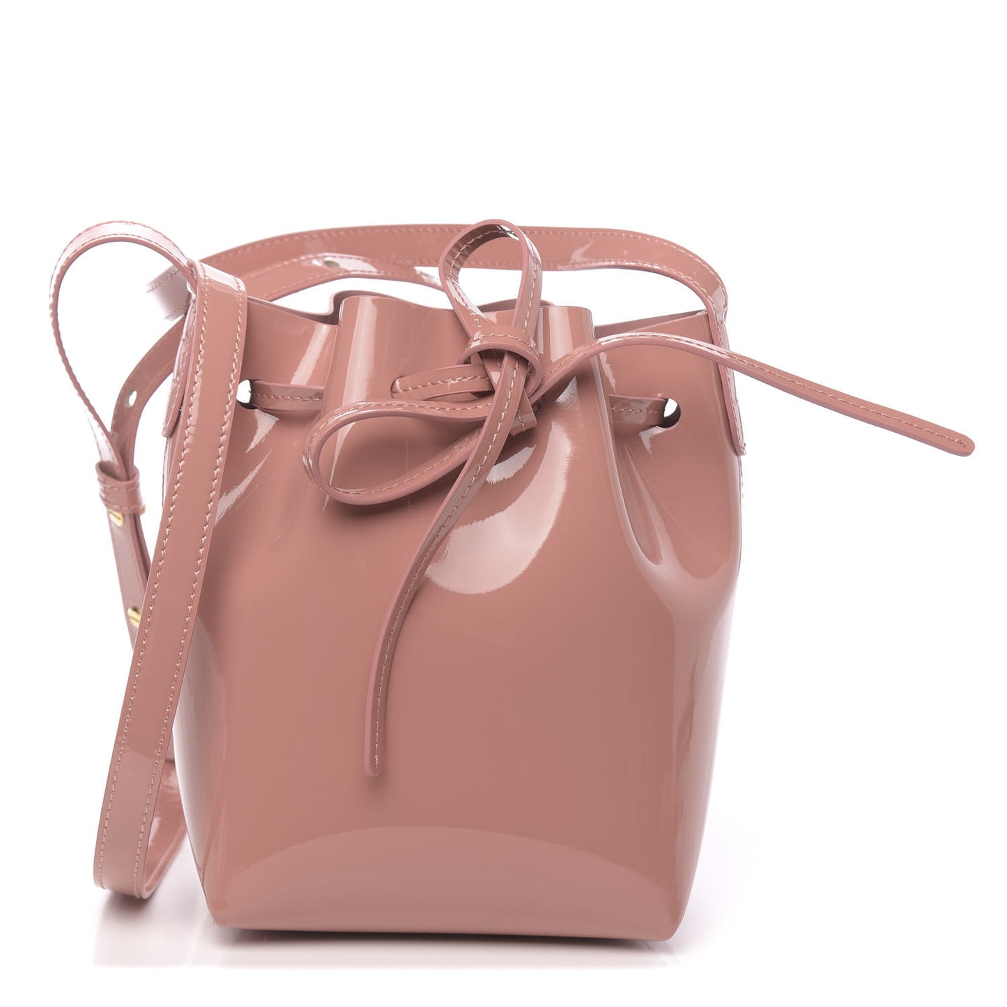 Patent Calfskin Mini Mini Bucket Blush
