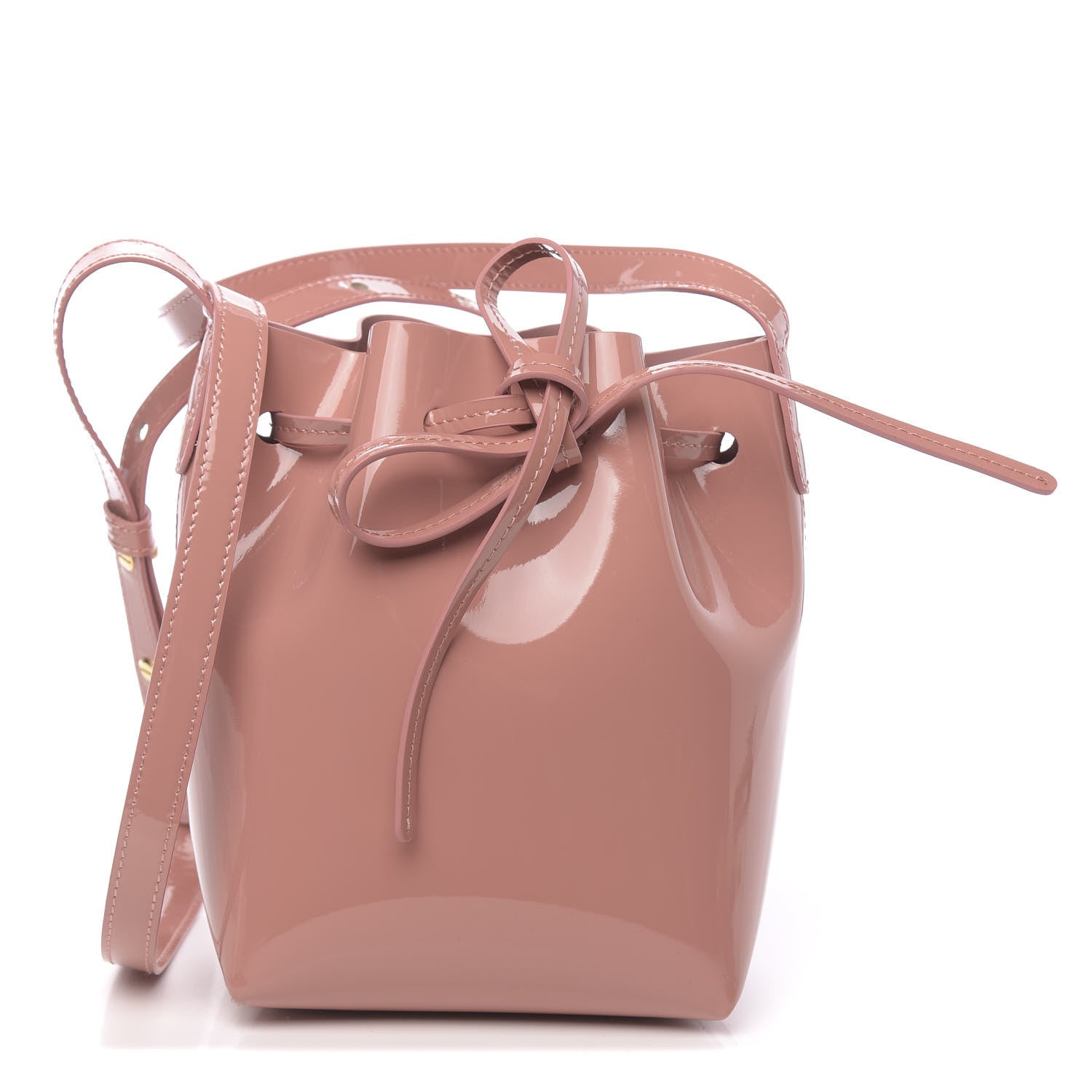 Mansur Gavriel Patent Calfskin Mini Mini Bucket Blush 1 of 9