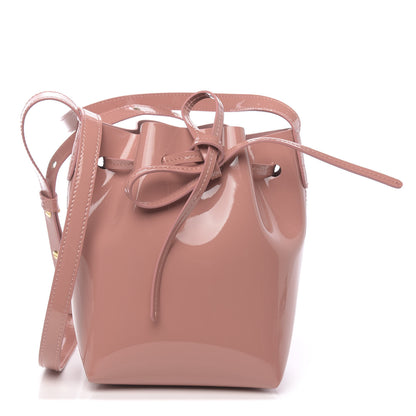 Mansur Gavriel Patent Calfskin Mini Mini Bucket Blush 1 of 9