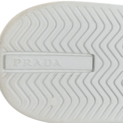 Prada Calfskin Mens Montana Low Top Sneakers 7 White 8 of 9
