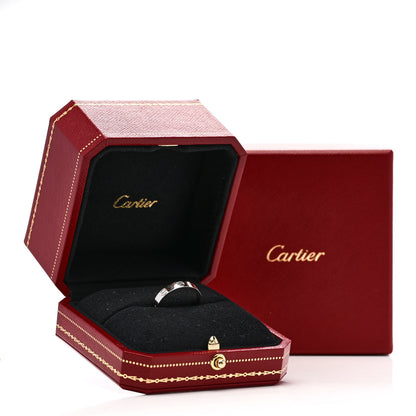 Cartier 18K White Gold 3.5mm LOVE Wedding Band Ring 57 8 5 of 5