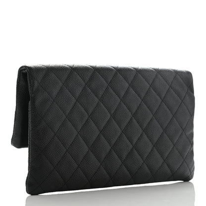 Chanel Caviar Quilted CC Beauty Clutch Black 2 of 7