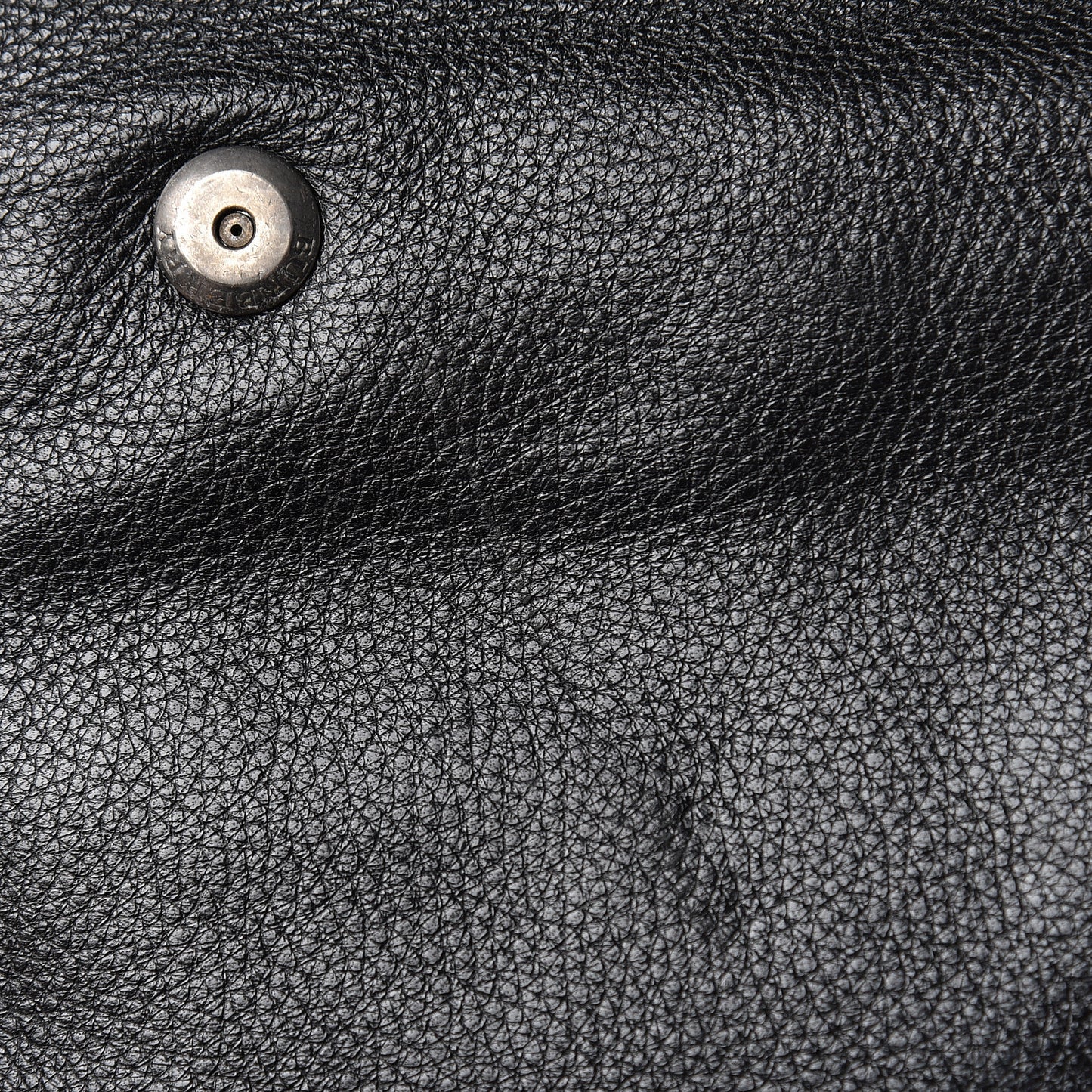 Grainy Calfskin Messenger Bag Black