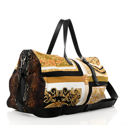 Versace Nylon Baroque Print Duffle Bag Multicolor 2 of 13