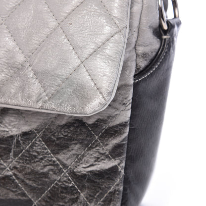 Chanel Vinyl Quilted Jumbo Melrose Degrade Flap Black 11 of 19
