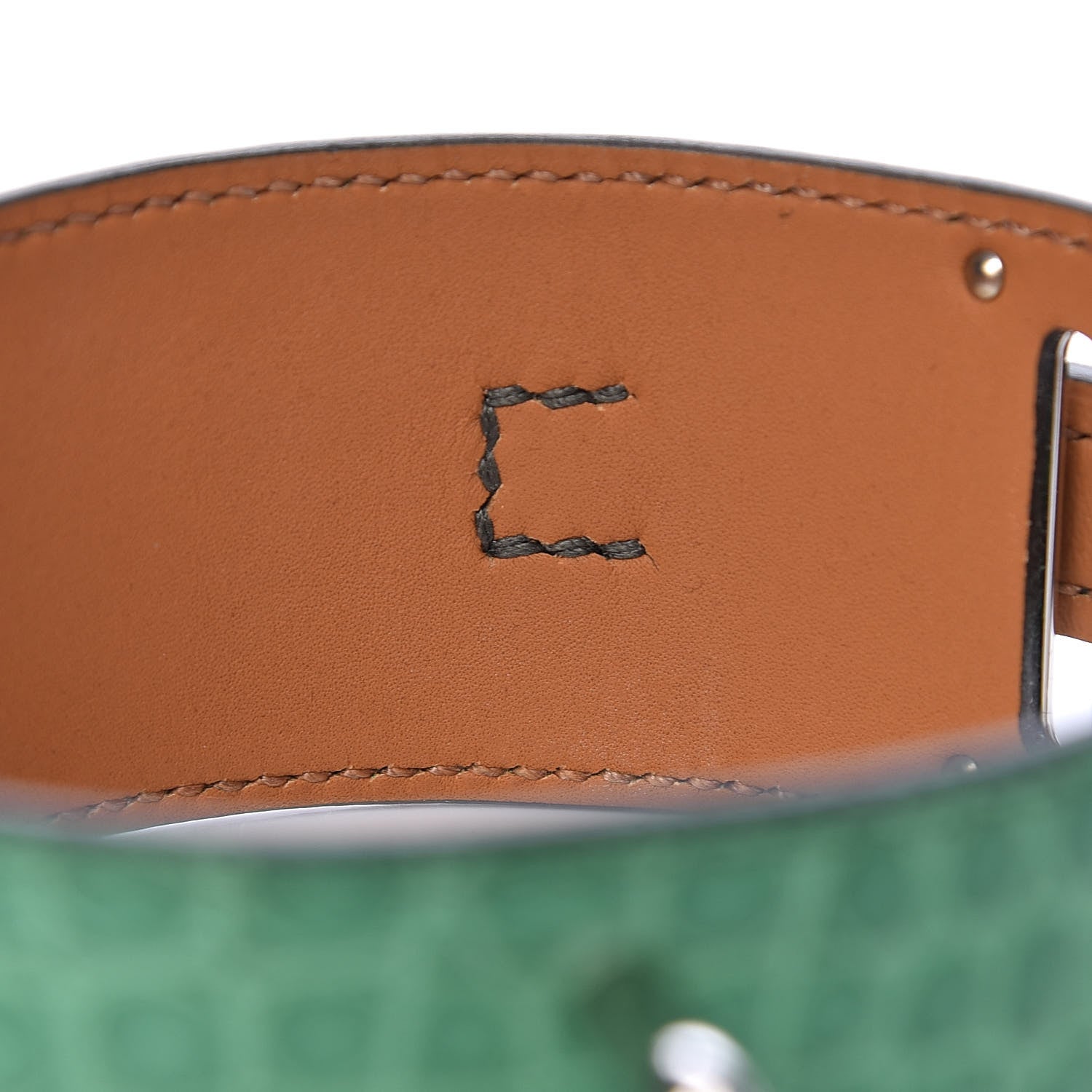 Hermes Matte Alligator Epsom Intense Bracelet S Cactus 5 of 6