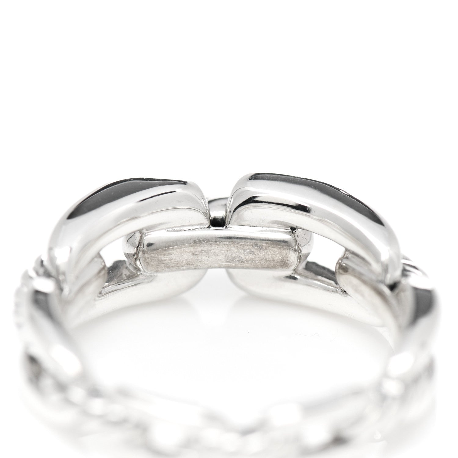 David Yurman Sterling Silver 8mm Wellesley Link Ring 57 8 5 of 5