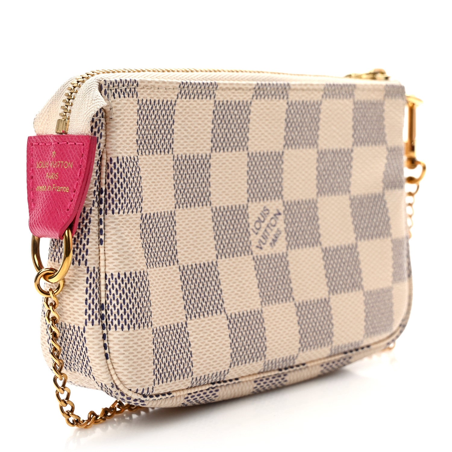 Louis Vuitton Damier Azur 2017 Christmas Animation Mini Pochette Accessories 3 of 10
