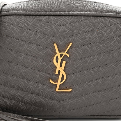 Saint Laurent Grain De Poudre Matelasse Monogram Mini Lou Camera Bag Fog 8 of 10