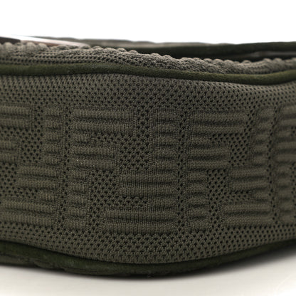 Fendi Technical Fabric FF Midi Chain Baguette Oliva 9 of 9