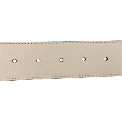 Gucci Calfskin Double G 40mm Belt 85 34 Mystic White 4 of 5