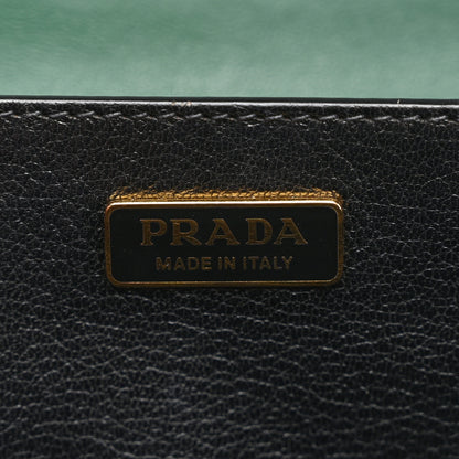 Prada City Calf Saffiano Cahier Bag Biliardo Black 6 of 10