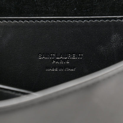 Saint Laurent Pony Hair Calfskin Leopard Print Monogram Medium Kaia Satchel Black 7 of 14