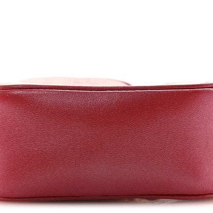 Louis Vuitton Lambskin Embossed Monogram Fall In Love Sac Coeur Heart Chain Bag Lipstick Red 8 of 9