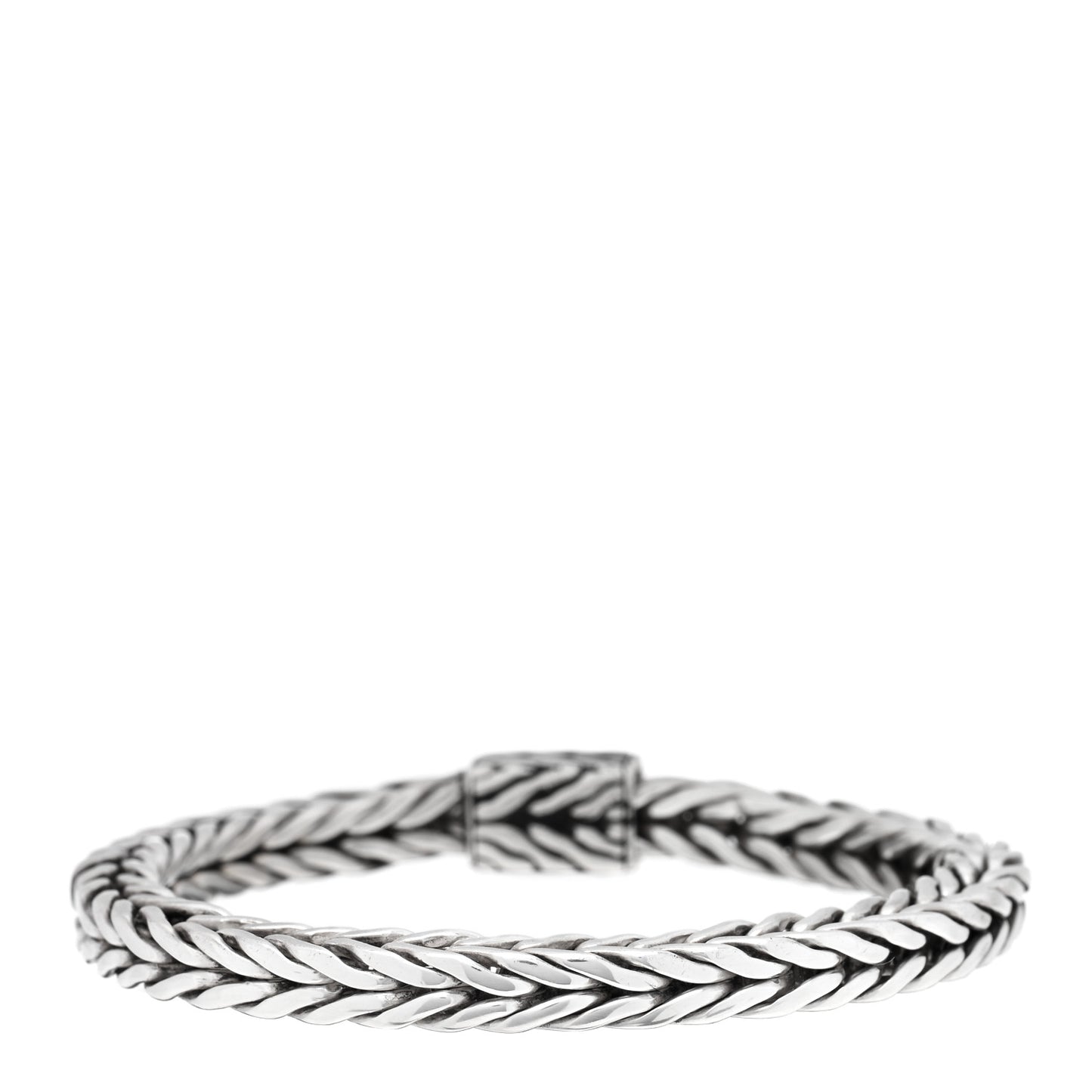 Sterling Silver 6.5mm Square Classic Chain Bracelet