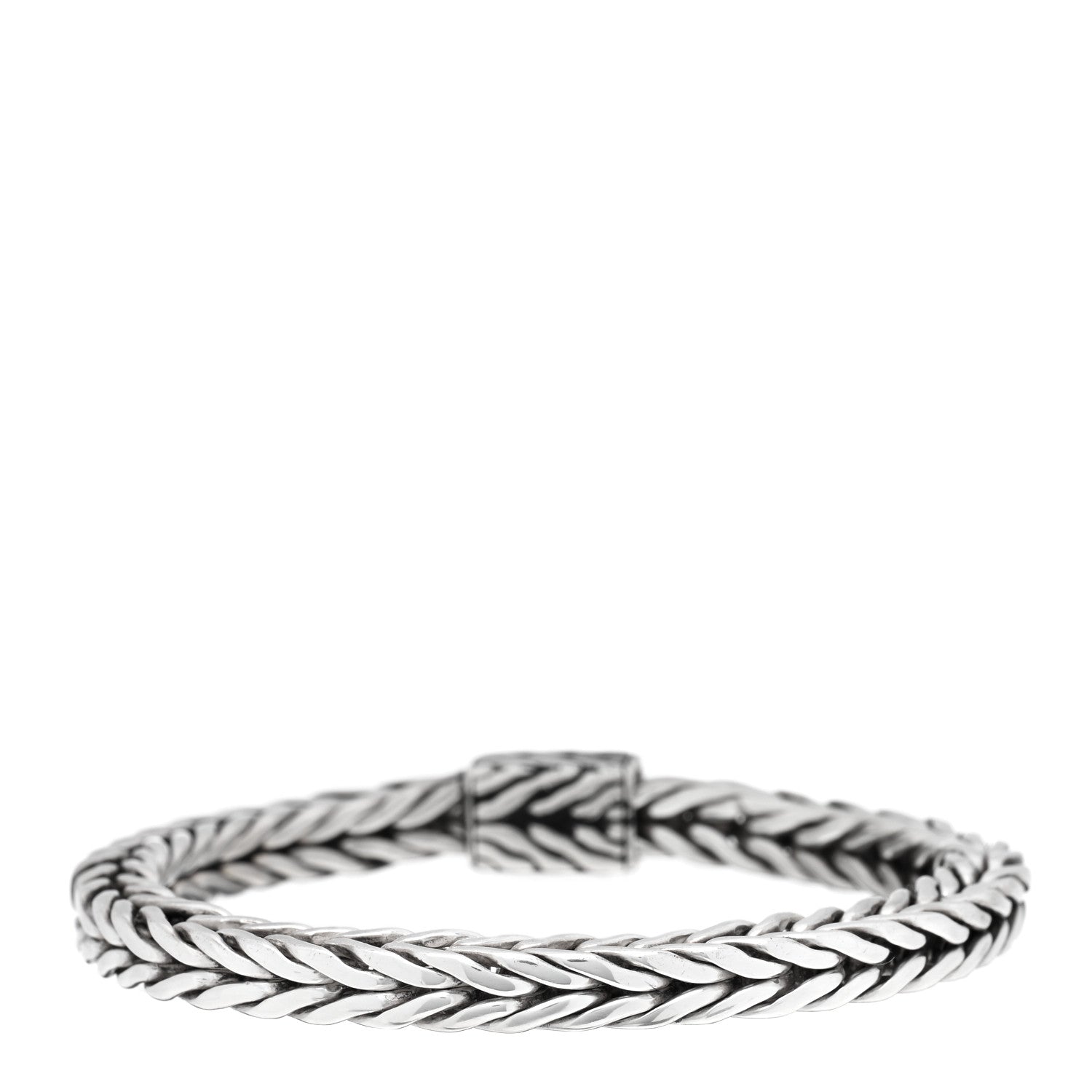 John Hardy Sterling Silver 6.5mm Square Classic Chain Bracelet 1 of 3