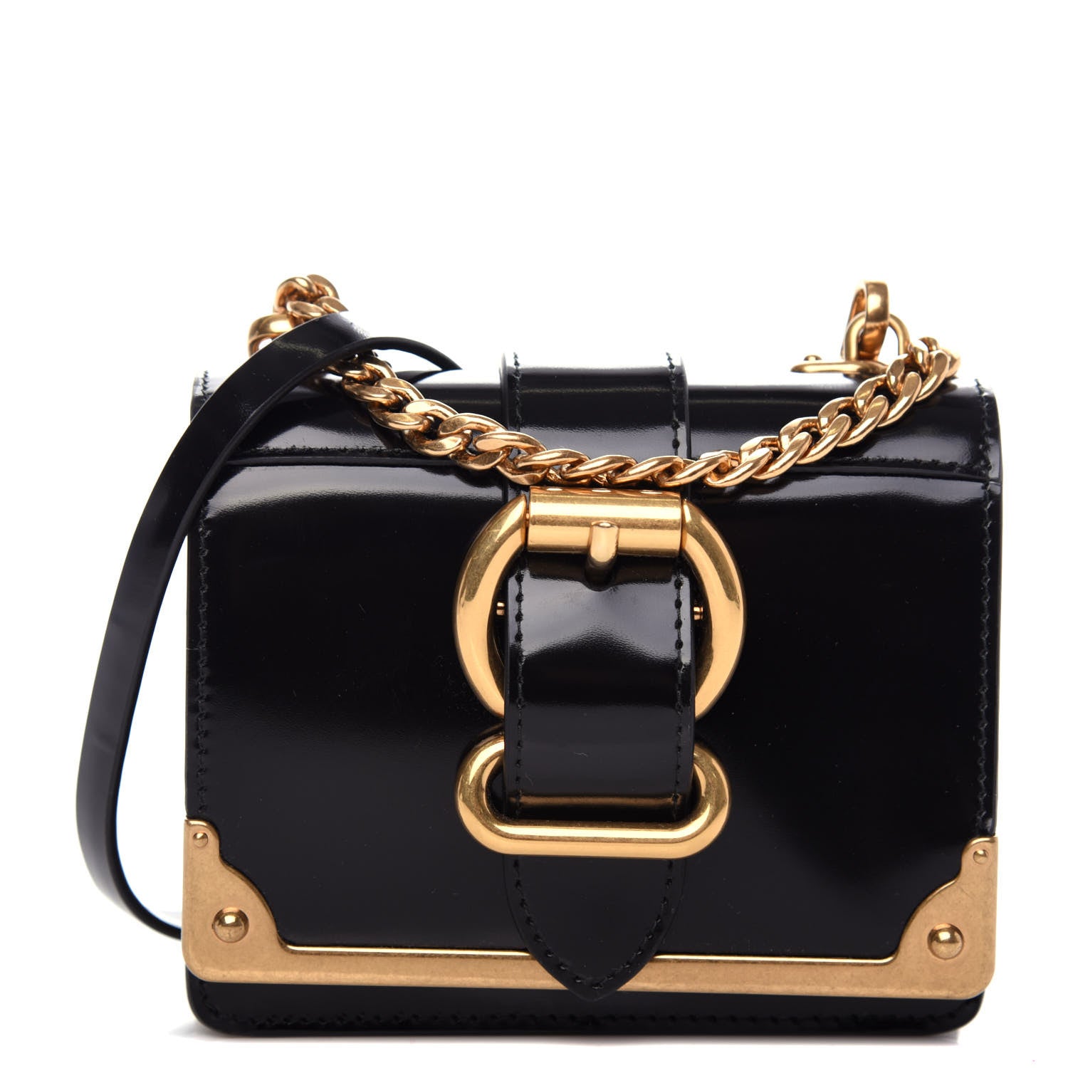 Prada Spazzolato Micro Cahier Bag Black 1 of 9
