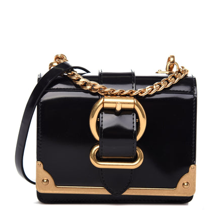 Prada Spazzolato Micro Cahier Bag Black 1 of 9
