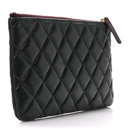 Chanel Caviar Quilted Cosmetic Case Black 3 of 11