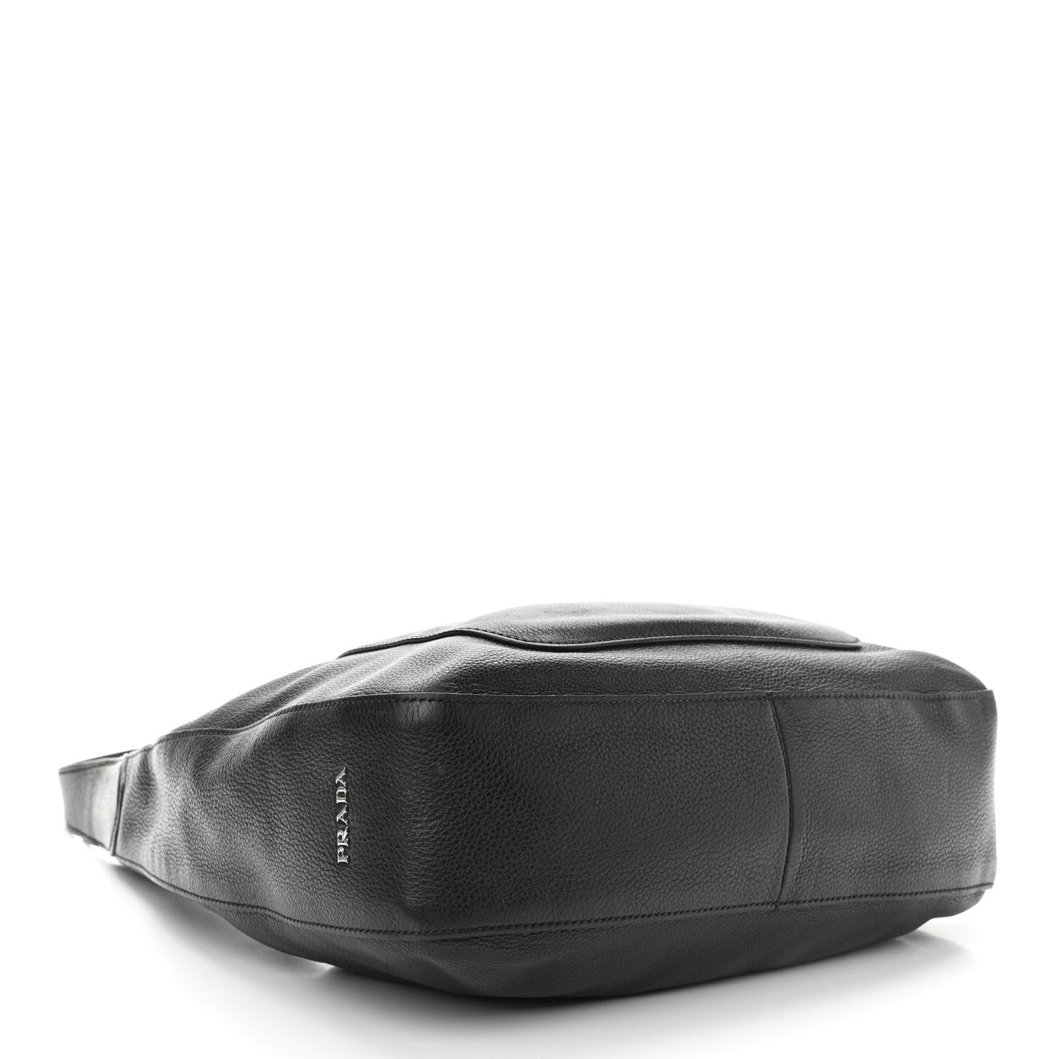 Prada Vitello Daino Medium Pocket Hobo Bag Black 6 of 21