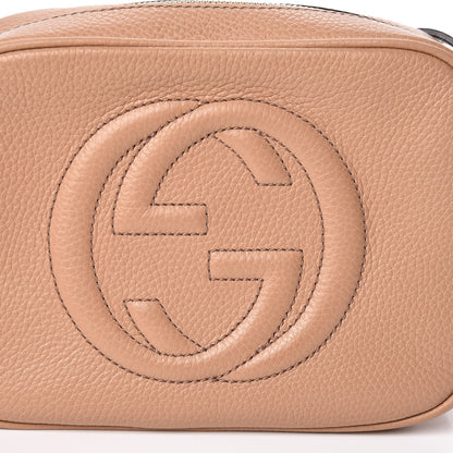 Gucci Pebbled Calfskin Small Soho Disco Bag Rose Beige 10 of 10