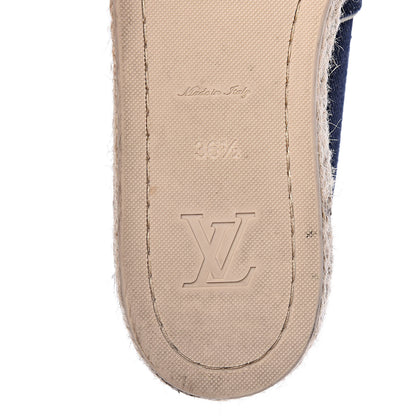 Louis Vuitton Canvas Postcard Espadrille Flats 36.5 7 of 15