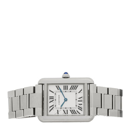 Cartier Stainless Steel 24mm Tank Solo Quartz Watch 2 of 5