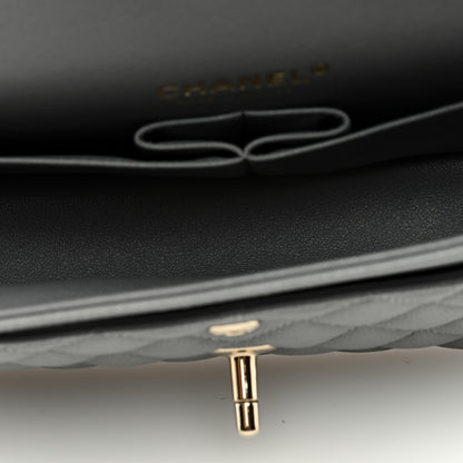 Chanel Caviar Quilted Small Double Flap Grey 5 of 9