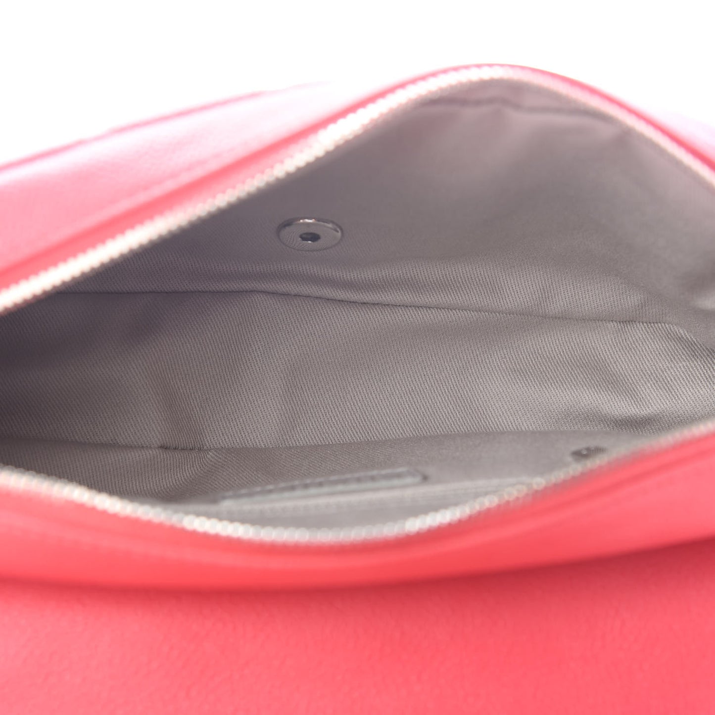 Caviar Quilted Medium Easy Flap Coral