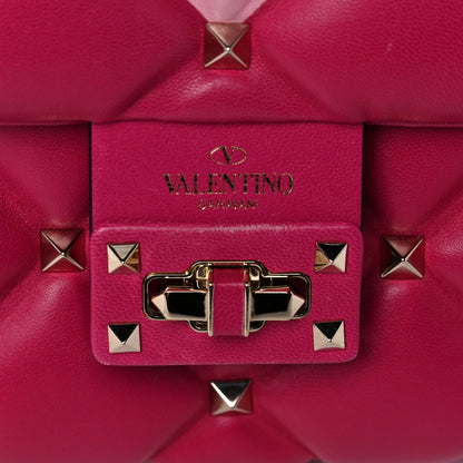 Valentino Garavani Nappa Medium Candystud Top Handle Bag Absolute Disco Pink 14 of 27