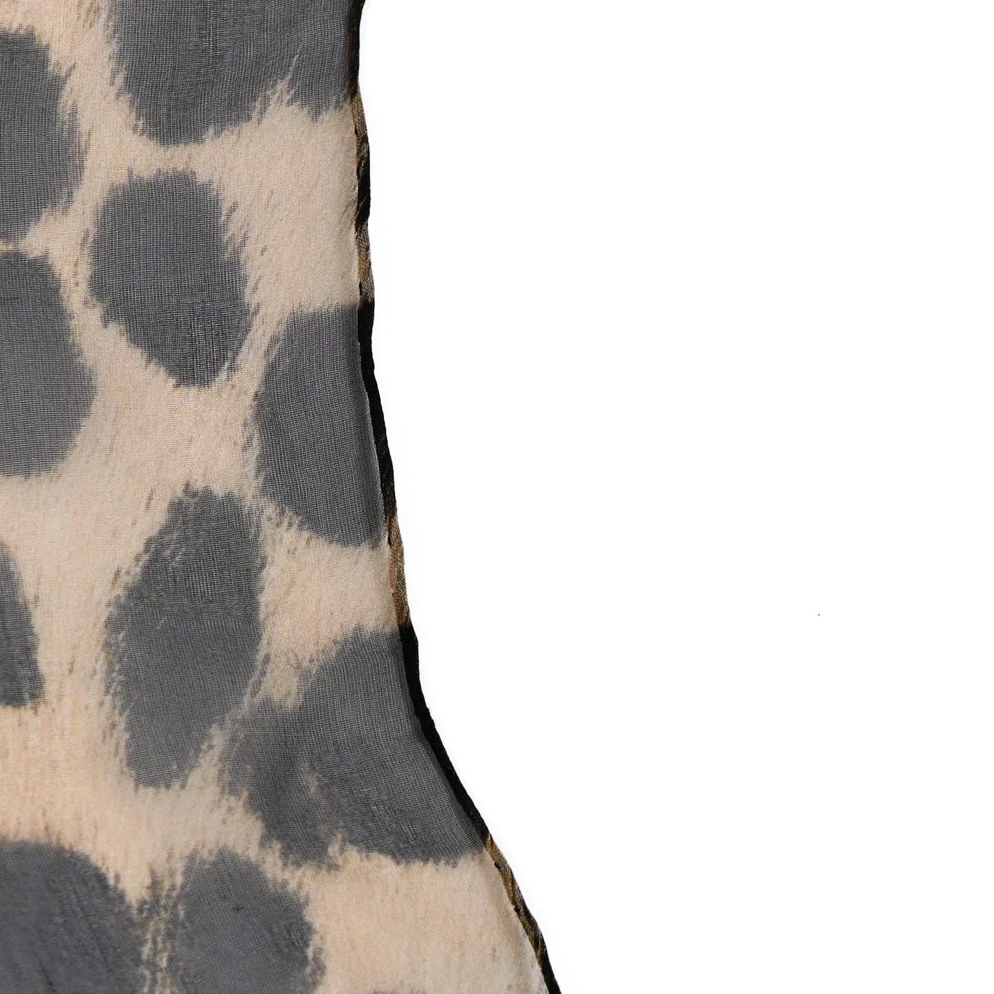 Silk Chiffon Leopard Skull Scarf Brown