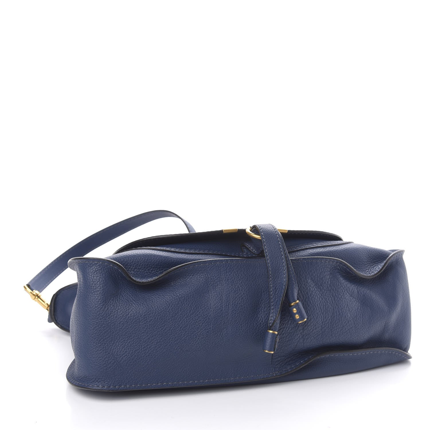 Chloe Calfskin Medium Marcie Satchel Royal Navy 4 of 10