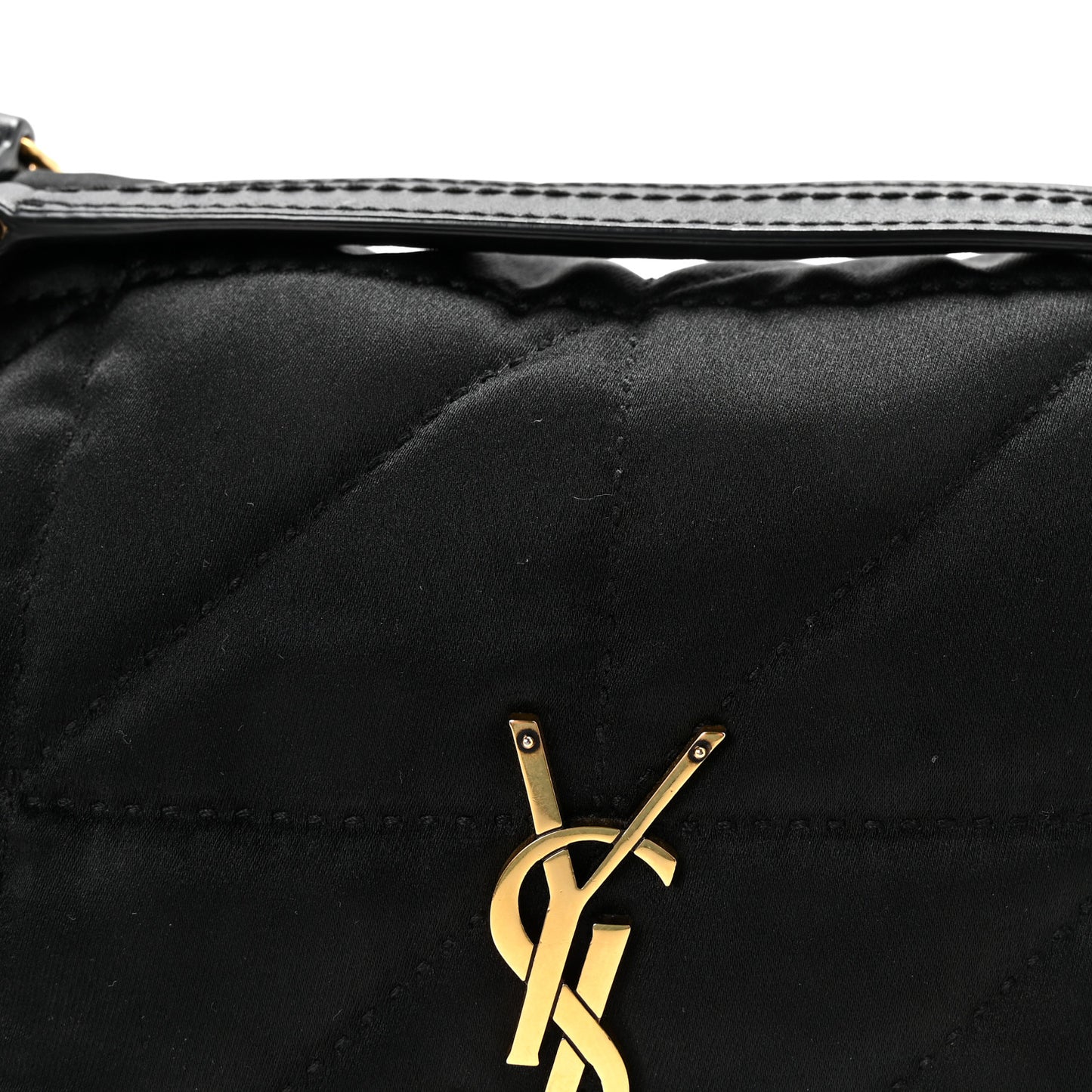Satin Patchwork Monogram Medium Jamie Black