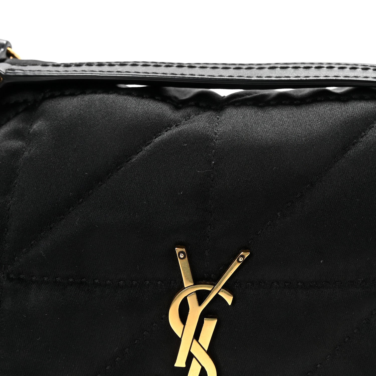 Saint Laurent Satin Patchwork Monogram Medium Jamie Black 7 of 9
