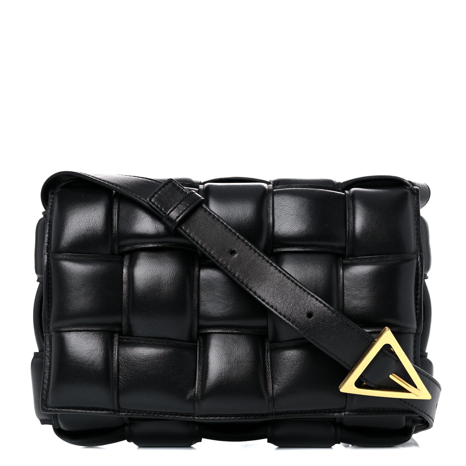 Bottega Veneta Nappa Maxi Intreccio Padded Cassette Crossbody Bag Black 1 of 10