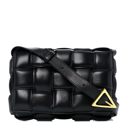 Bottega Veneta Nappa Maxi Intreccio Padded Cassette Crossbody Bag Black 1 of 10