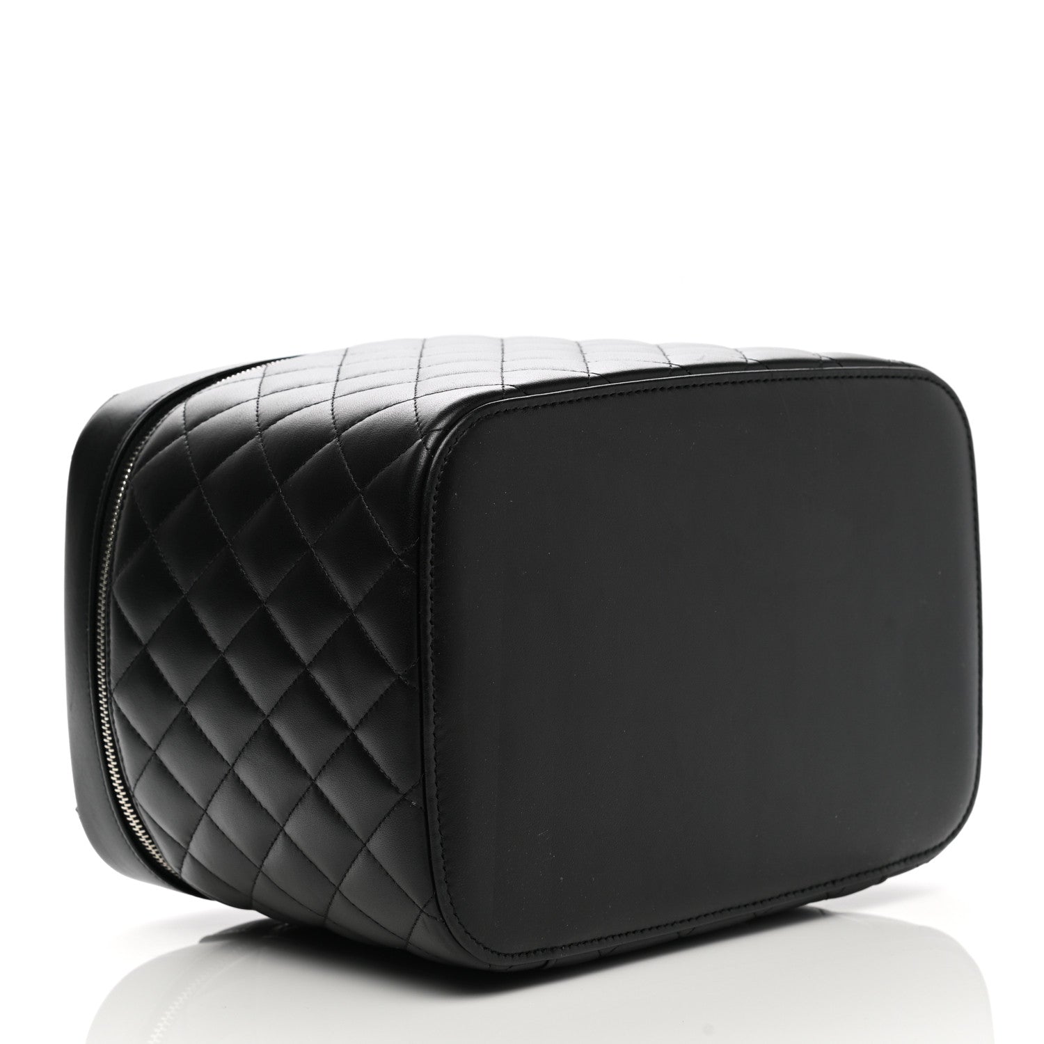 Chanel Lambskin Quilted Vanity Pouch Black 4 of 7