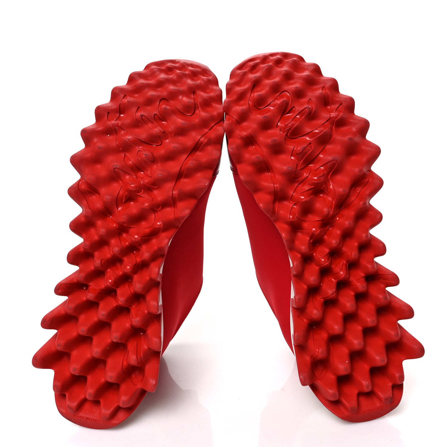 Christian Louboutin Neoprene Tiketa Flat Sneakers 37.5 Red 5 of 8